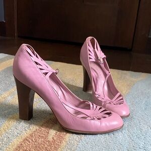 Marc Jacobs Vintage Pink Leather Heels size 37.5